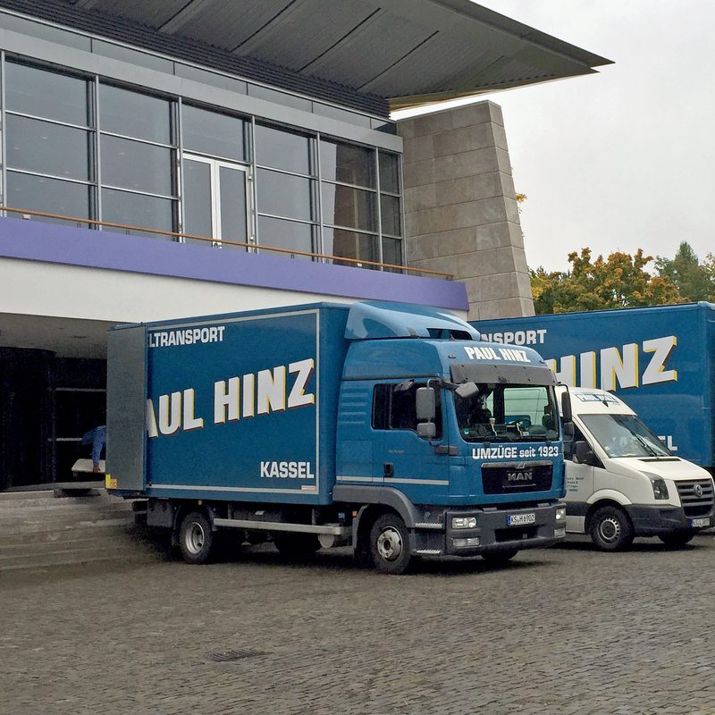 Fuhrpark der Firma Paul Hinz Transport GmbH in Kassel.