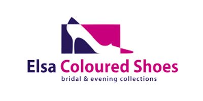 Das Logo des Brautschuhe Herstellers Elsa Coloured Shoes. 